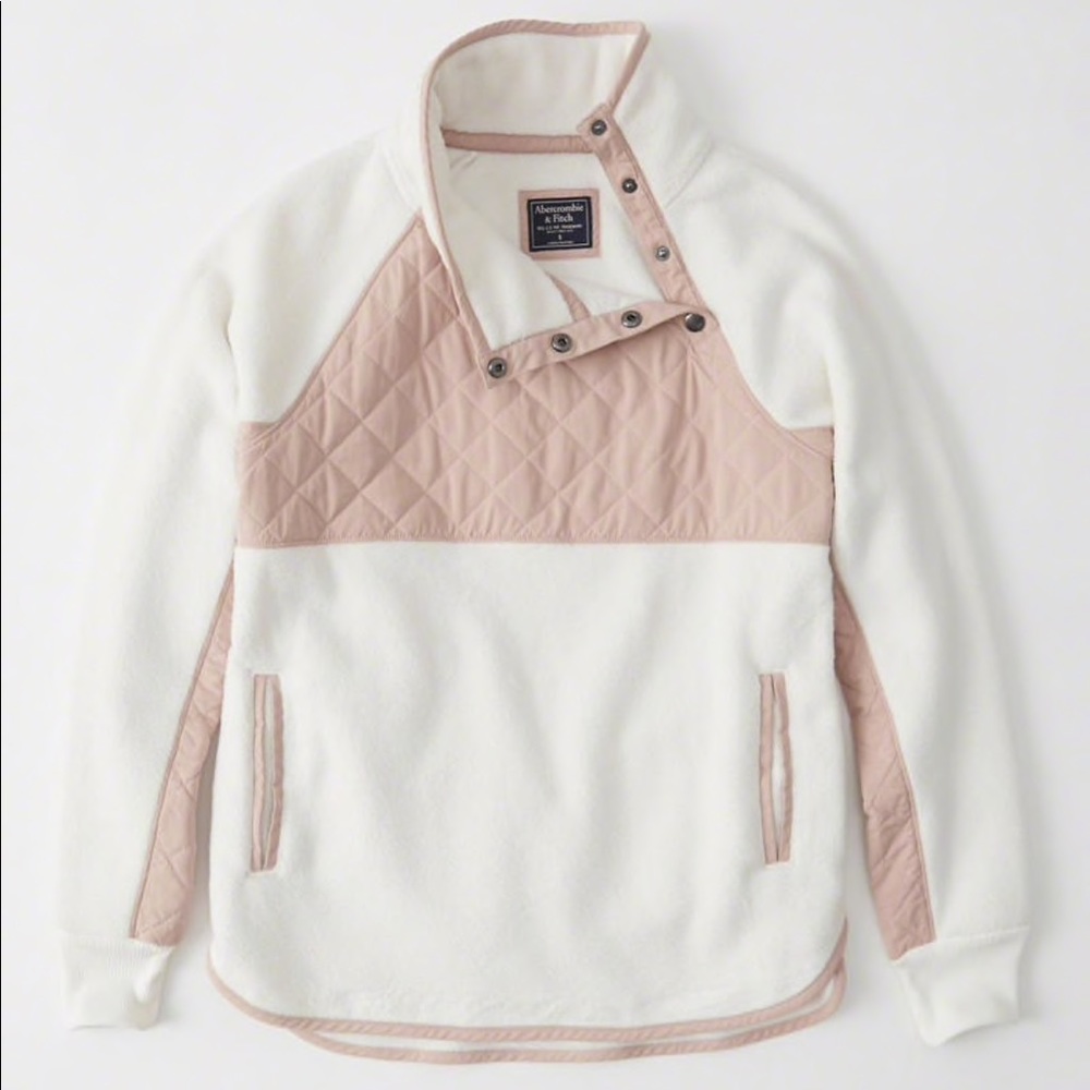 Abercrombie and Fitch Asymmetrical Snap Fleece